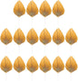 16pcs Golden Tree Leaf Folding Fan Cake Toppers - Elegant Boho Cake Decorations for Birthday Party, Wedding, and Anniversary - 4.33 * 1.96 * 0.39inch