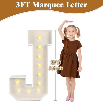 Marquee Light Up Numbers: 3FT Large Decorative Letters Signs for Party Decorations Baby Shower Birthday Wedding Engagement Anniversary, 3 Feet Tall Pre-Cut DIY Foamboard Number 9 - Easy to Assemble