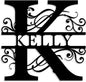 Custom Metal Name Sign | Split Letter Monogram Wall Decor | Personalized Family Name Sign | Personalized Anniversary Wedding Gift | Outdoor Metal Art | Housewarming Gift