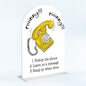 Wedding Audio Guest Book Sign Acrylic Arch Wedding Bridal Shower Baby Shower Welcome Table Signs for Ceremony and Reception Decor 7 x 5 Inches