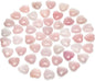 Gerrii 50 Pcs Heart Healing Stone Bulk Quartz Heart Inspirational Stones Gift for Women Love Pocket Polished Natural Energy Balancing Meditation 0.8 Inch(Rose Pink)