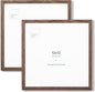 Opposite Wall - 12x12 in - Dark Solid Oak Wood Picture Frame - Lightweight, Versatile & Shatterproof - Wall Hanging Poster or Photo Frame - Wall Decor for Office, Gallery & Home - 2 Pack