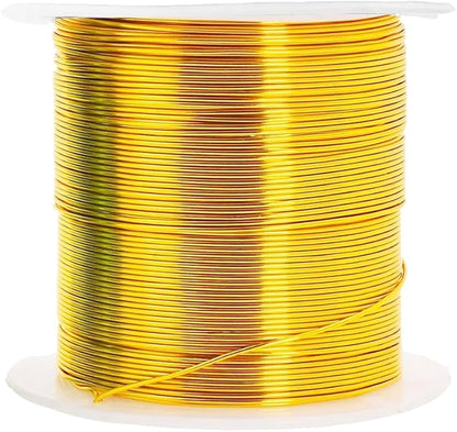 Mandala Crafts 22 Gauge Anodized Aluminum Craft Wire for Jewelry Making - 400 FT Colored Flexible Pastel Wire - Bendable for Bonsai Armature Crafting Sculpting