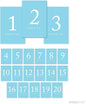 Andaz Press Baby Blue Wedding Table Numbers 1-20, 4x6-Inches Table Number Cards For Wedding Reception Table Number For Seating Chart For Wedding Reception, Restaurant, Classroom, Boda