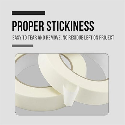 Lichamp White Masking Tape and Blue Painters Tape 1 inch Wide, 20 Variety Pack 1 inch Paint Tapes, Total 1100 Yards