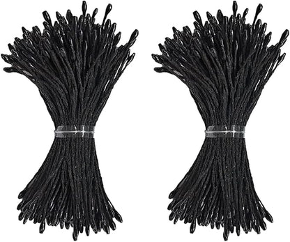 HAHIYO 1000Pcs 1mm Black Pearl Double Head Flower Pistil for Flower Making Scrapbook Decoration Mini Handmade Artificial Pistil Pearlized Floral Stamen Pollen