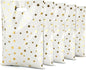 CC Wonderland 6 * 9inch Party Favor Bags 30PCS, White Gold Star Pattern with Handle,Goodie Treat Loot Bags for Kids Children Birthday, Baby Shower, Easter Holiday Party Gift Wrap Decoration