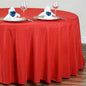 Efavormart Round Tablecloth, 120 Inch Stain & Wrinkle Resistant Washable Table Cloth, Decorative Polyester Fabric Table Cover for Banquet, Wedding, Dining - RED