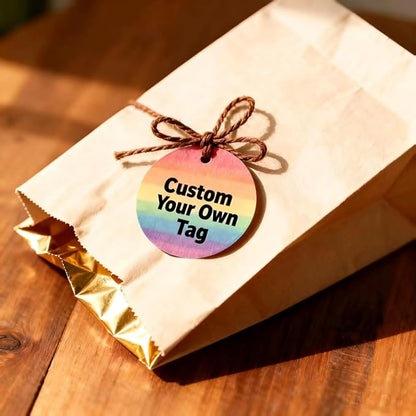 54-108 Pack Custom Hang Tag Personalized Name Paper Tags Customize Any Logo Text Label Tags for Clothes Jewelry Gift Wedding Birthday Favors and Small Business