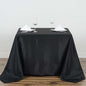 Efavormart 90" Black Wholesale Linens Polyester Square Linen Tablecloth for Kitchen Dining Catering Wedding Birthday Party Events