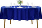 60 inch Round Tablecloth Washable Polyester Table Cloth Decorative Table Cover for Wedding Party Dining Banquet（60 inch,Royal Blue）