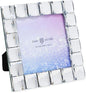 Isaac Jacobs Decorative Sparkling Clear Jewel Picture Frame, Photo Display & Home Décor (4x4, Clear)
