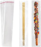 2x10 Inches 100 Pcs Pretzel Bags Thickened Pretzel Rod, Self Sealing Cellophane Individual Clear Prezetels Sticks Food Safe Bags for Chocolate, Candies, Cookies