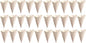 jojofuny 40 Pcs Rose Petals Party Confetti Cone Holder Candy Cone Bags Confetti Cone Stand Paper Petal Cones Wedding Party Favors Confetti Cones Cone Holder Stand Conical White Delicatessen
