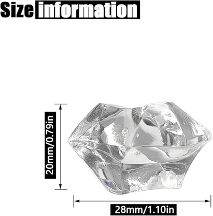 Fake Ice Rocks, 140PCS Big Acrylic Rocks Plastic Diamonds, Vase Fillers Table Scatter