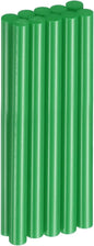 HARFINGTON 10pcs Hot Glue Sticks 0.43" Dia x 5.91" Long EVA Mini Hot Melt Adhesive Glue Stick for Hot Melt Gun Wood Plastic Glass Flowers Fabrics Foam, Deep Green