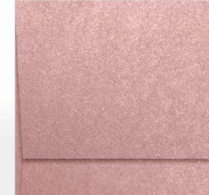 LUXPaper A7 Invitation Envelopes | Peel & Press | 5 1/4" x 7 1/4" | Misty Rose Metallic - Sirio Pearl | 84lb. Text | 1,000 Qty