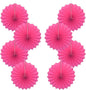 Red Graduation Party Decor,Girls Party Decorations ,Party Supplies Party Fans 12in, Anniversary Decorations for Party,Wedding Graduation Events Accessories 30 Color DIY Set （Rose Red）