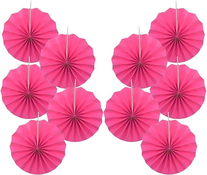 BARTHEW Red Graduation Party Decor, Girls Party Decorations, Party Supplies 8in Tissue Pom Poms, 30 Color DIY Set (Rose Red)