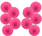 BARTHEW Red Graduation Party Decor, Girls Party Decorations, Party Supplies 8in Tissue Pom Poms, 30 Color DIY Set (Rose Red)
