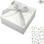 WEWILUCK Large White Gift Box, 10 Pack Decorative Gift Boxes with Ribbons for Presents Bulk(8x8x4 Inches)