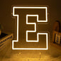 Light Up Letters E, Led Marquee Letter Lights Neon Sign, 13.9" Height Decorative Lighted Alphabet Number, Battery/USB Powered Led Letters Lights for Wedding, Birthday, Party, Christmas or Home Decor