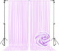 10 x 7 Feet Lavender Backdrop Curtain for Partie, Background Curtains for Photoshoot, Birthday, Wedding, Halloween, Thanksgiving, Christmas, New Year Party Decorations 5Ft x 7Ft, 2 Panels