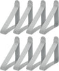 uxcell 8 Pack Tablecloth Clips, Stainless Steel Table Cloth Cover Clamps, 2.56" x 2.68" Windproof Holder Clips for Home Party Picnic Wedding Camping Dining Tables, Gray