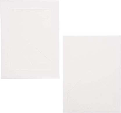 Juvale Cardboard Picture Frames - White Easel Back Display - Customizable Craft Supplies & Photo Displays - Bulk Picture Frames 30-Pack - White, 5 x 7 in