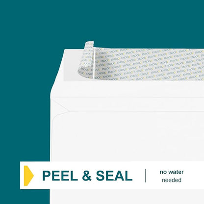 6x9 Booklet Envelopes - 50 pack - Mailing Envelopes Self Seal - White Letter Envelopes with Peel & Seal Closure - Open-Side 6x9 - Plain White 28 lb Paper for Business and Personal Use