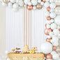 ShinyBeauty White Sequin Photo Backdrop 4x10FT (120") - Sparkly Glitter Photography Background 2 Panels for Christmas, Halloween, Xmas, Birthday Party Studio Decor - Premium Durable Event Backdrops