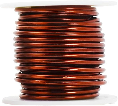 Mandala Crafts 8 Gauge Anodized Aluminum Craft Wire for Jewelry Making - 128 FT Colored Flexible Neutral Wire - Bendable for Bonsai Armature Crafting Sculpting