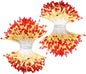 HAHIYO 700Pcs 2mm Yellow and Red Matte Double Head Flower Stamen Pistil for Flower Making Scrapbook Decoration Handmade Artificial Flowers Pistil Matt-Like Floral Stamens Flowers Pollen Stamen