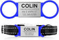 Custom Personalized Dog & Cat ID Tags - Engraved Dog Name, Silent Slide On - Small, Medium, Large Sizes