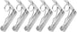 uxcell 6 Pack Tablecloth Clips, Stainless Steel Table Cloth Cover Clamps, 2.87" x 2.36" Windproof Holder Clips for Home Party Picnic Wedding Camping Dining Tables, Silver