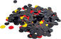 Red and Black and Gold Foil Confetti, Round Dots Glitter Table Confetti, Sparkling for Party Decorations (1.76 OZ)