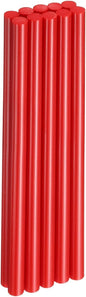 HARFINGTON 10pcs Hot Glue Sticks 0.43" Dia x 9.84" Long EVA Mini Hot Melt Adhesive Glue Stick for Hot Melt Gun Wood Plastic Glass Flowers Fabrics Foam, Red