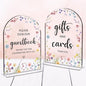 2 Pcs Wedding Decor, Ceremony Sign, Wedding Sign for Reception & Event Party,Bridal Shower Decorations, Wedding Table Decor Accessories for Anniversary And Event 5x7 Inch