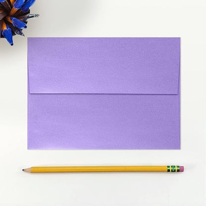 LUXPaper A7 Invitation Envelopes | Peel & Press | 5 1/4" x 7 1/4" | Amethyst Metallic | 80lb. Text | 500 Qty