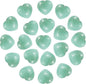 PATIKIL 20 Pcs Natural Heart Shaped Crystal Stone, 0.6 Inch Mini Polished Love Gemstone Crystal, Pocket Rock Engraved Worry Stones for Women Gifts Meditation, Emerald Green