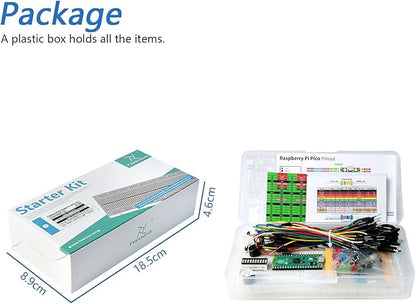 Freenove Basic Starter Kit for Raspberry Pi Pico 2 (Included), Dual Arm Cortex-M33 and Dual Hazard3 RISC-V Microcontroller, 386-Page Detailed Tutorial, 142 Items, 55 Projects, Python C Code