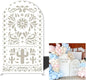 Mexico Theme Arch Stand Covers Fiesta Wedding Party Elastic Fabric Background Birthday Baptismx Baby Shower Decor Props (120x220cm(W48''H86''),G-3742)