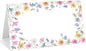 25 Pack Wildflowers Place Cards, Editable Name Cards for Table Setting, Tent Cards Food Label for Dinner Party, Bridal Shower, Wedding, Baby Shower and Events -T07