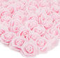 Juvale Wedding Decor Artificial Flowers Carnation Heads - Faux Flowers for Vase, Centerpiece Table Decorations, Wedding Centerpieces & Bridal Bouquet & - Bulk 100 Pack, 3-Inch Diameter, Light Pink