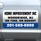 Car Magnet Signs Custom - 24"x12" (Set of 2), 30-mil Thickness with Rounded Corners (Blue)