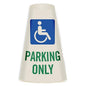 SmartSign “Handicapped Parking Only” Bright Reflective Cone Message Sleeve, [Cone Not Included]
