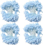 HAHIYO 700Pcs 2mm Light Blue Matte Double Head Flower Stamen Pistil for Flower Making Scrapbook Decoration - Handmade Artificial Flowers Pistil Matt-Like Floral Stamens Flowers Pollen Stamen