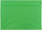 JAM PAPER 9 x 12 Booklet Colored Envelopes - Green Recycled - Bulk 500/Box