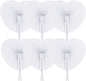 Zwin 60PCS Heart Shaped Folding Paper Fans for Wedding White Plastic Handheld Pocket Paper Fans for Party Decorations