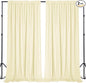 Sugargirl 10x10FT Light Yellow Backdrop Curtains Polyester Photo Backdrop Drapes Curtains 2 Panels with Rod Pockets for Party Birthday Wedding Photography Home Decoration